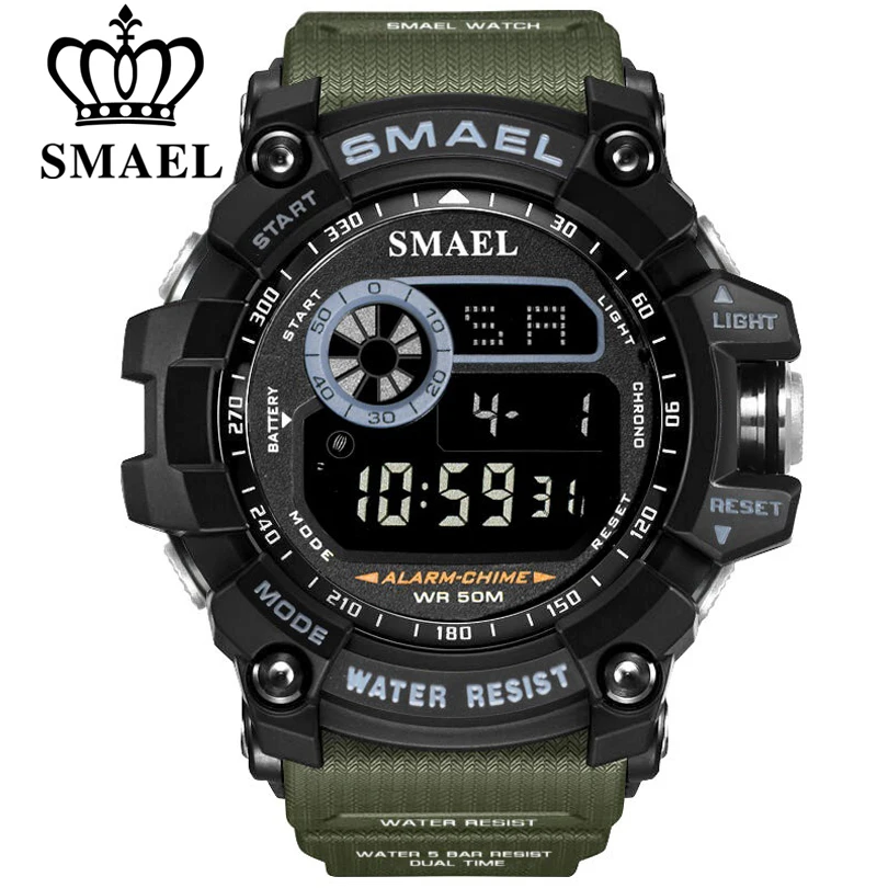 SMAEL Outdoor Sports Watches for Men Digital Watch Men's Electronic Military Clock Male Big Dial Fashion Watch Relogio Masculino
SMAEL Outdoor Sports Watches for Men Digital Watch Men's Electronic Military Clock Male Big Dial Fashion Watch Relogio Masculino