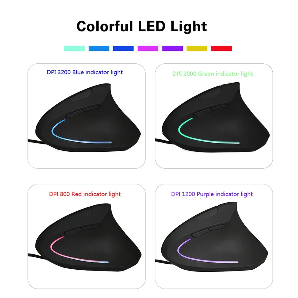 Wireless Mouse Vertical Gaming Mouse USB Computer Mice 1600DPI Ergonomic Desktop Upright Mouse for PC Laptop Office Home
Wireless Mouse Vertical Gaming Mouse USB Computer Mice 1600DPI Ergonomic Desktop Upright Mouse for PC Laptop Office Home