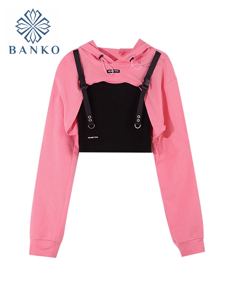 Women Fashion Casual Sexy Punk Goth Hoodie Long Sleeve Stylish Crop Top Spring Autumn Pullover Thin Sweatshirt Pink Tracksuit
Women Fashion Casual Sexy Punk Goth Hoodie Long Sleeve Stylish Crop Top Spring Autumn Pullover Thin Sweatshirt Pink Tracksuit