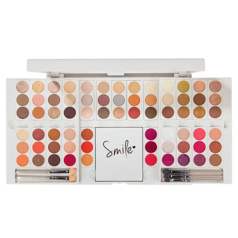 Eyeshadow Palette And Brush Set 69 Shades High Pigmented Eye Shadow Palette Removable Eye Shadow Palettes With Makeup Brushes &
Eyeshadow Palette And Brush Set 69 Shades High Pigmented Eye Shadow Palette Removable Eye Shadow Palettes With Makeup Brushes &