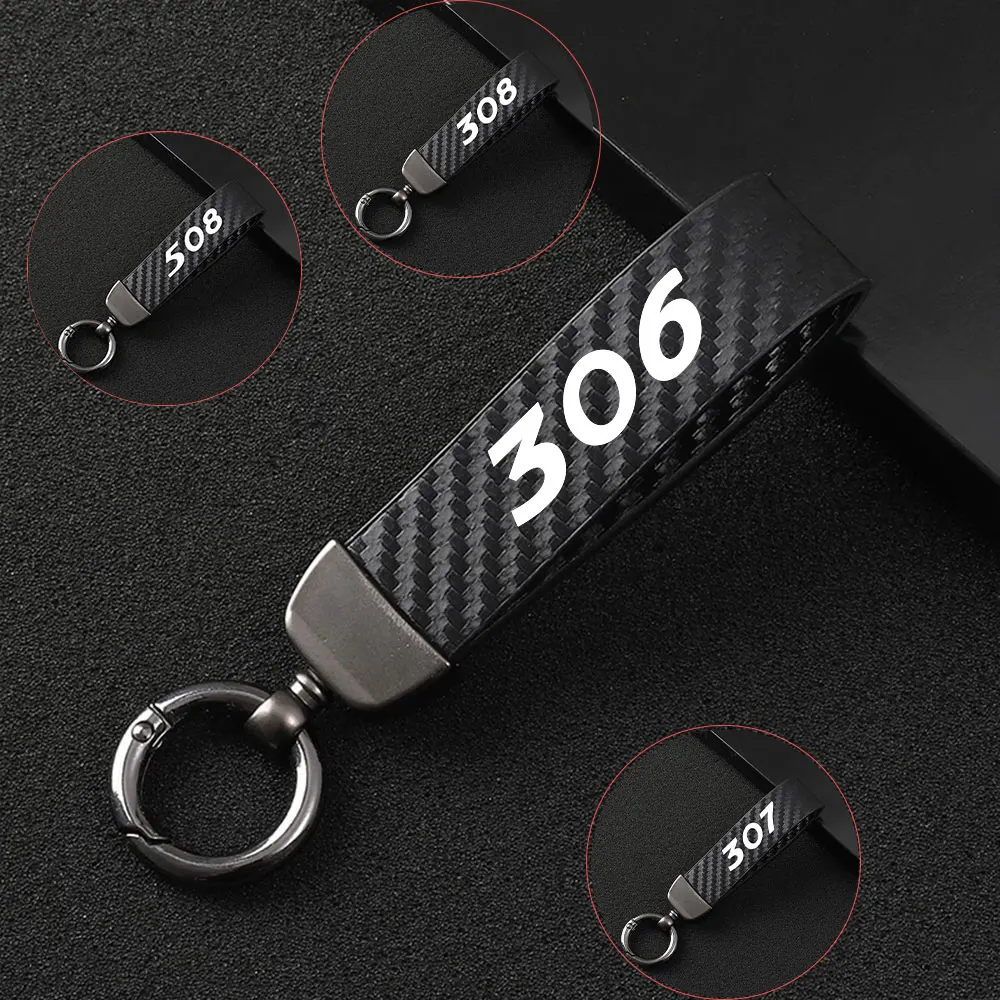 Car KeyChain For Peugeot 306 307 308 508 Carbon Fiber Style Leather Car Key Rings Holder Bag Pendant Auto Styling Accessories
Car KeyChain For Peugeot 306 307 308 508 Carbon Fiber Style Leather Car Key Rings Holder Bag Pendant Auto Styling Accessories
