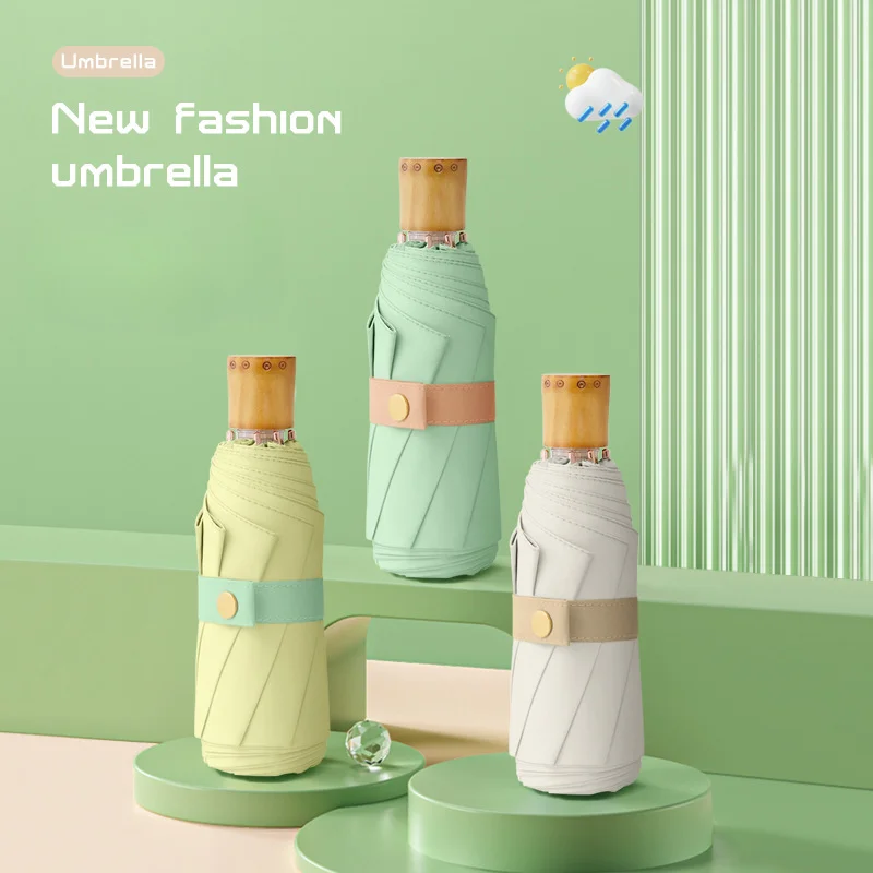 Colored Bakelite Handle 8 Bone 5 Fold Umbrella Sunproof Pocket Folding Dual Purpose Sun Umbrellas Small Portable Sun Umbrella
Colored Bakelite Handle 8 Bone 5 Fold Umbrella Sunproof Pocket Folding Dual Purpose Sun Umbrellas Small Portable Sun Umbrella