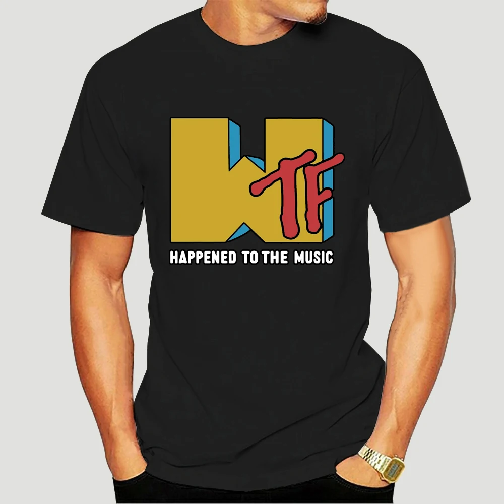 Wtf Happened To Music Funny Logo Black T-Shirt S-6Xl For Youth Middle-Age The Elder Tee Shirt 7101X
Wtf Happened To Music Funny Logo Black T-Shirt S-6Xl For Youth Middle-Age The Elder Tee Shirt 7101X
