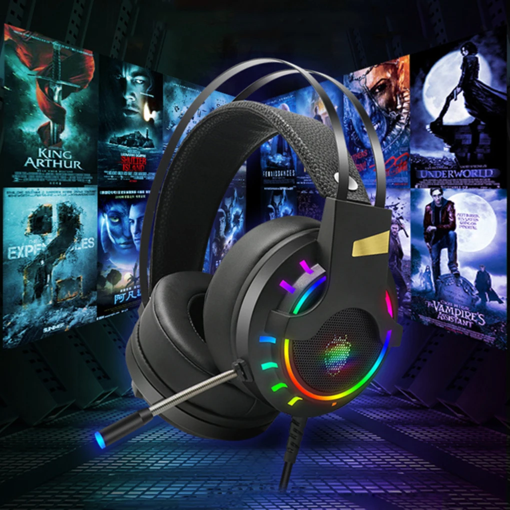 7.1 Channel Wired Headphone LED Glowing Adjustable Gaming Headset USB Earphone with Microphone Bag Package
7.1 Channel Wired Headphone LED Glowing Adjustable Gaming Headset USB Earphone with Microphone Bag Package