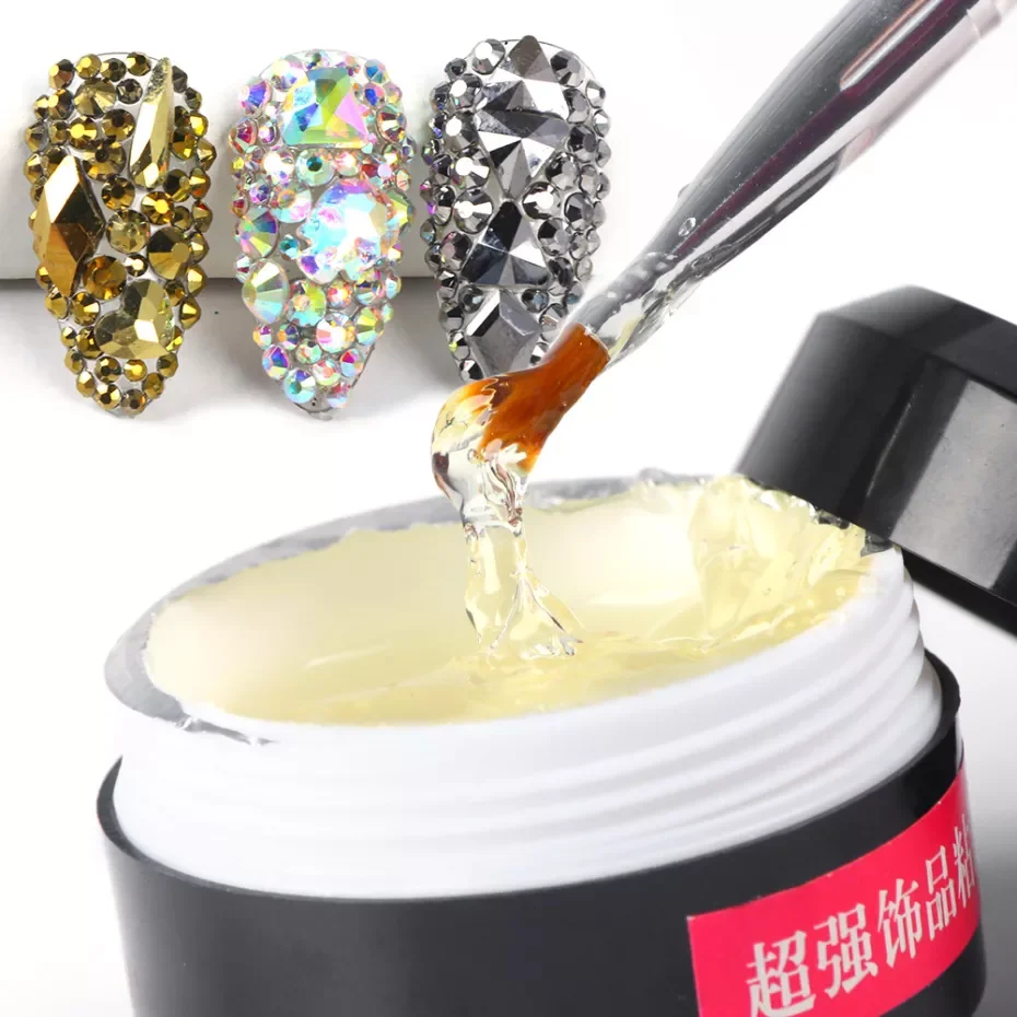 Nail Art Rhinestone Glue Clear Resin Sticky Gel Gem Diamond Nail Decoration UV Polish Adhesive Brush Tool LA1603
Nail Art Rhinestone Glue Clear Resin Sticky Gel Gem Diamond Nail Decoration UV Polish Adhesive Brush Tool LA1603