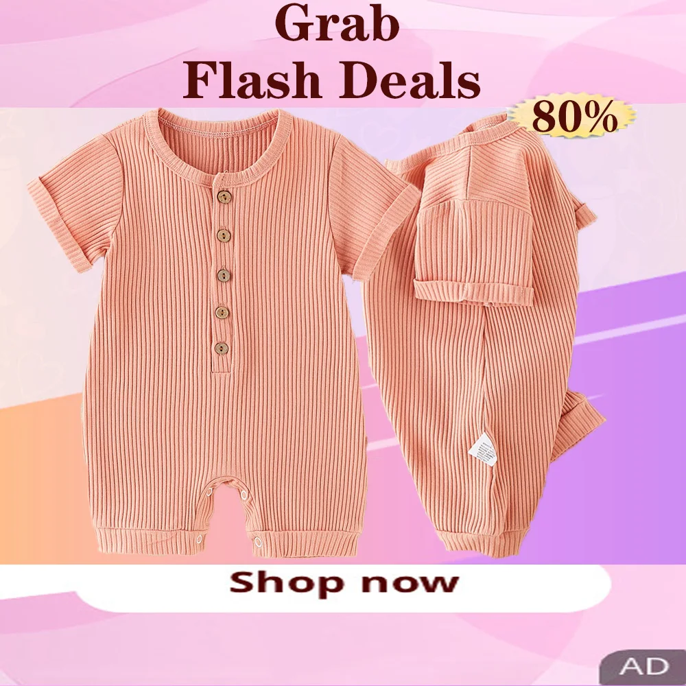 Summer Basic Casual Style Infant Baby Romper Cotton Short Sleeve Solid Girls Boys Jumpsuits Newborn Girl Outfit Baby Clothes
Summer Basic Casual Style Infant Baby Romper Cotton Short Sleeve Solid Girls Boys Jumpsuits Newborn Girl Outfit Baby Clothes