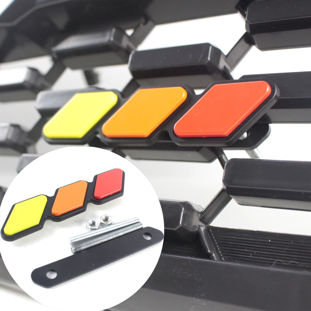 Tri-Color Grille Badge Emblem Decoration Accessories Car Truck Label For Toyota Tacoma 4Runner Tundra Sequoia RAV4 Highlander 
Tri-Color Grille Badge Emblem Decoration Accessories Car Truck Label For Toyota Tacoma 4Runner Tundra Sequoia RAV4 Highlander