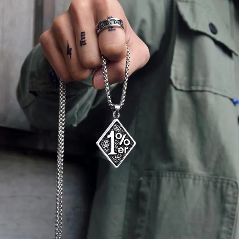 popular necklace Letters1%One in 100% Men's vintage diamond pendant necklace 1$ free postage luxury jewelr Cool Digital necklace 
popular necklace Letters1%One in 100% Men's vintage diamond pendant necklace 1$ free postage luxury jewelr Cool Digital necklace