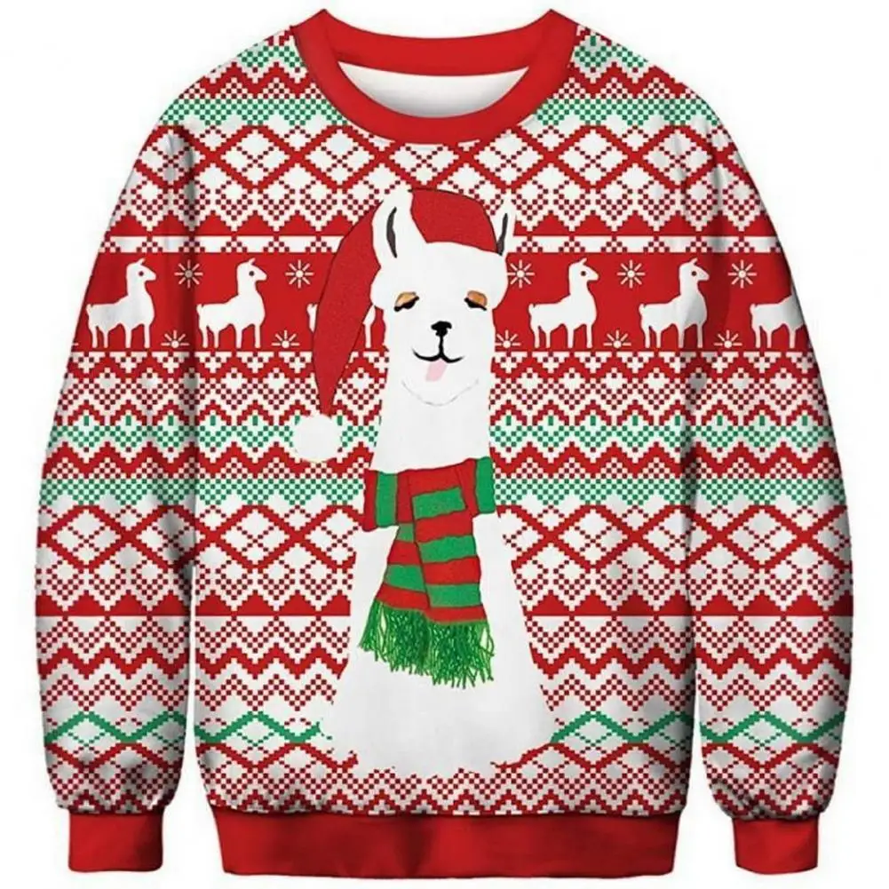 Men Winter Christmas Sweater Colorful 3D Print Knit Round Neck Thick Soft Warm Long Sleeve Elastic Anti-pilling Couple Sweater N
Men Winter Christmas Sweater Colorful 3D Print Knit Round Neck Thick Soft Warm Long Sleeve Elastic Anti-pilling Couple Sweater N