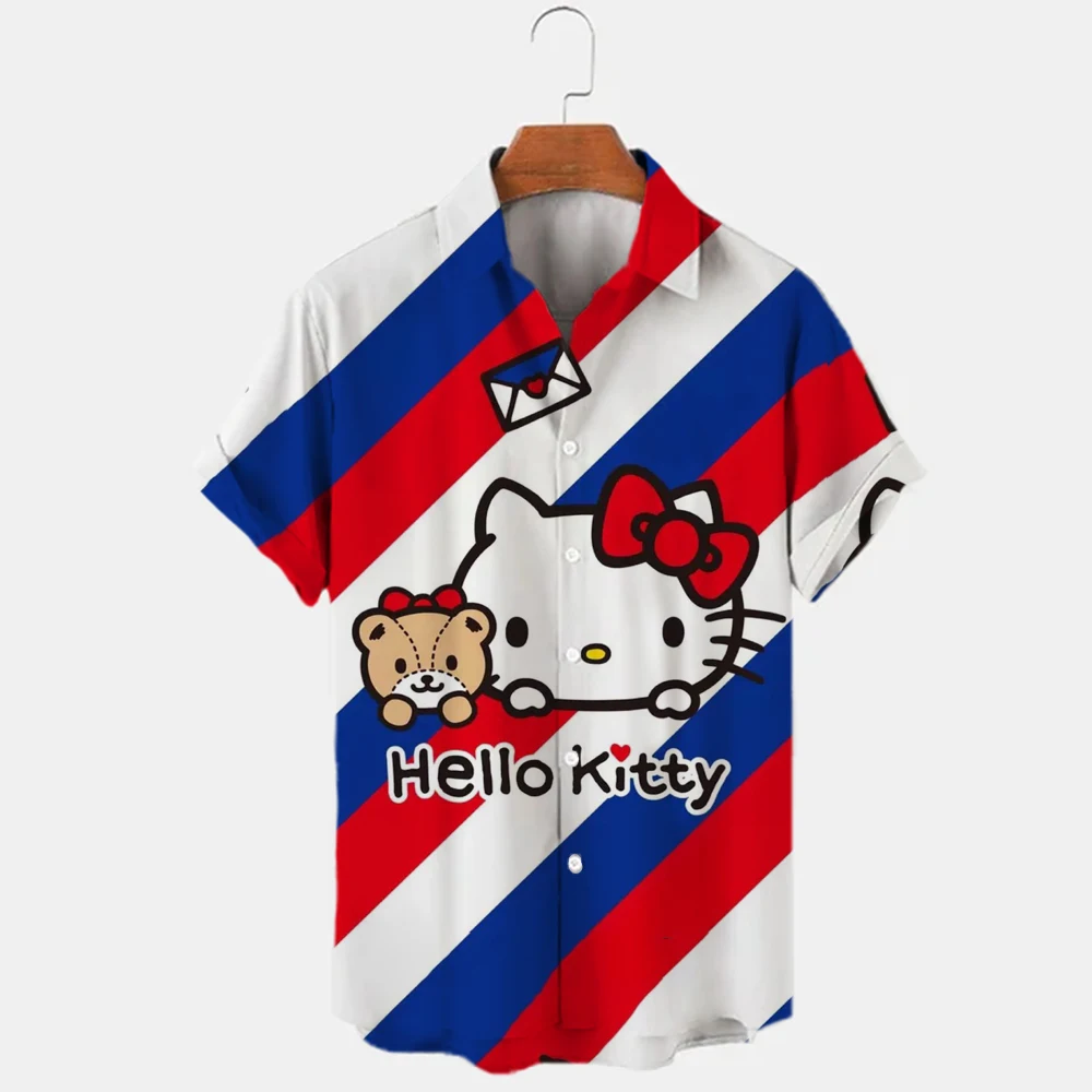 Summer Shirt 2022 New Fashion Casual Short Sleeve Shirt Sexy V-Neck Hello Kitty Top Loose Sports T-Shirt
Summer Shirt 2022 New Fashion Casual Short Sleeve Shirt Sexy V-Neck Hello Kitty Top Loose Sports T-Shirt