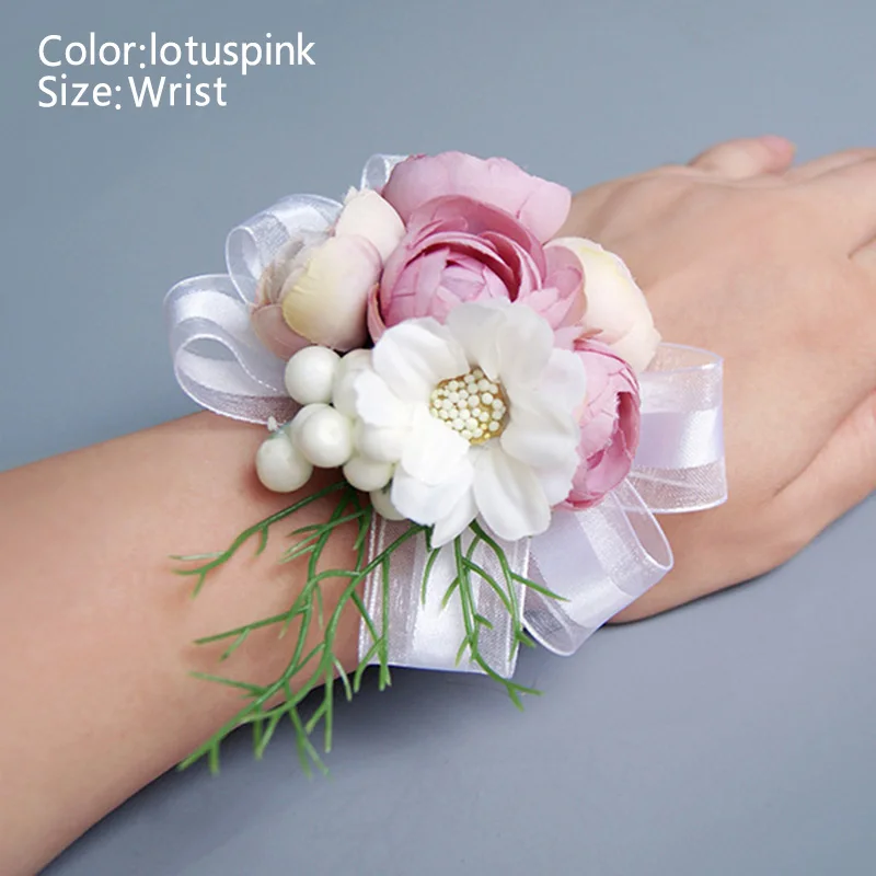 Artificial Wrist Flower Bride Corsage Beautiful Ribbon Realistic Lace Leaves Wedding Party Bridesmaid Decorations Wrist Flower
Artificial Wrist Flower Bride Corsage Beautiful Ribbon Realistic Lace Leaves Wedding Party Bridesmaid Decorations Wrist Flower