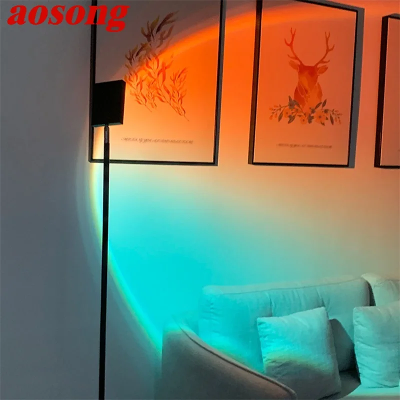 AOSONG Modern Simple Floor Lamp LED Creative Sunset Red Decorative For Home Indoor Standing Lights
AOSONG Modern Simple Floor Lamp LED Creative Sunset Red Decorative For Home Indoor Standing Lights