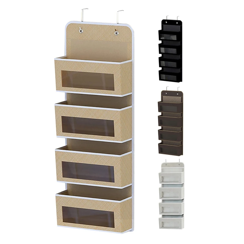 1Pcs Household Hanging Sundries Storage And Sorting Storage Bags Door Wall Installation 4 Transparent Pocket
1Pcs Household Hanging Sundries Storage And Sorting Storage Bags Door Wall Installation 4 Transparent Pocket