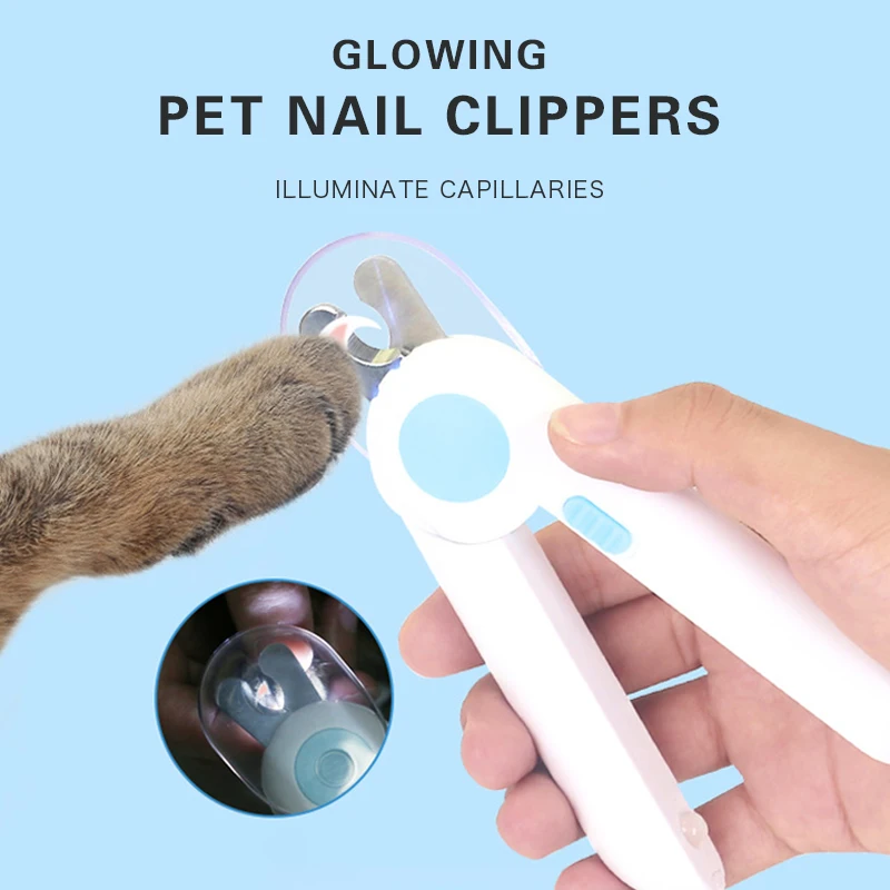 

Professional Pet Nail Clipper LED Light Pet Dog Cat Nail Claw Scissors Grooming Illuminated Care Nail Trimmer Pet Supplies