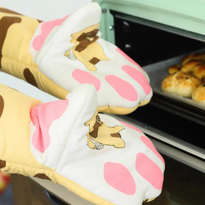 Cartoon Cat Paws Oven Mitts 1pc Heat Resistant Non-slip Gloves Animal Long Cotton Baking Insulation Microwave Kitchen Oven Mitts
Cartoon Cat Paws Oven Mitts 1pc Heat Resistant Non-slip Gloves Animal Long Cotton Baking Insulation Microwave Kitchen Oven Mitts
