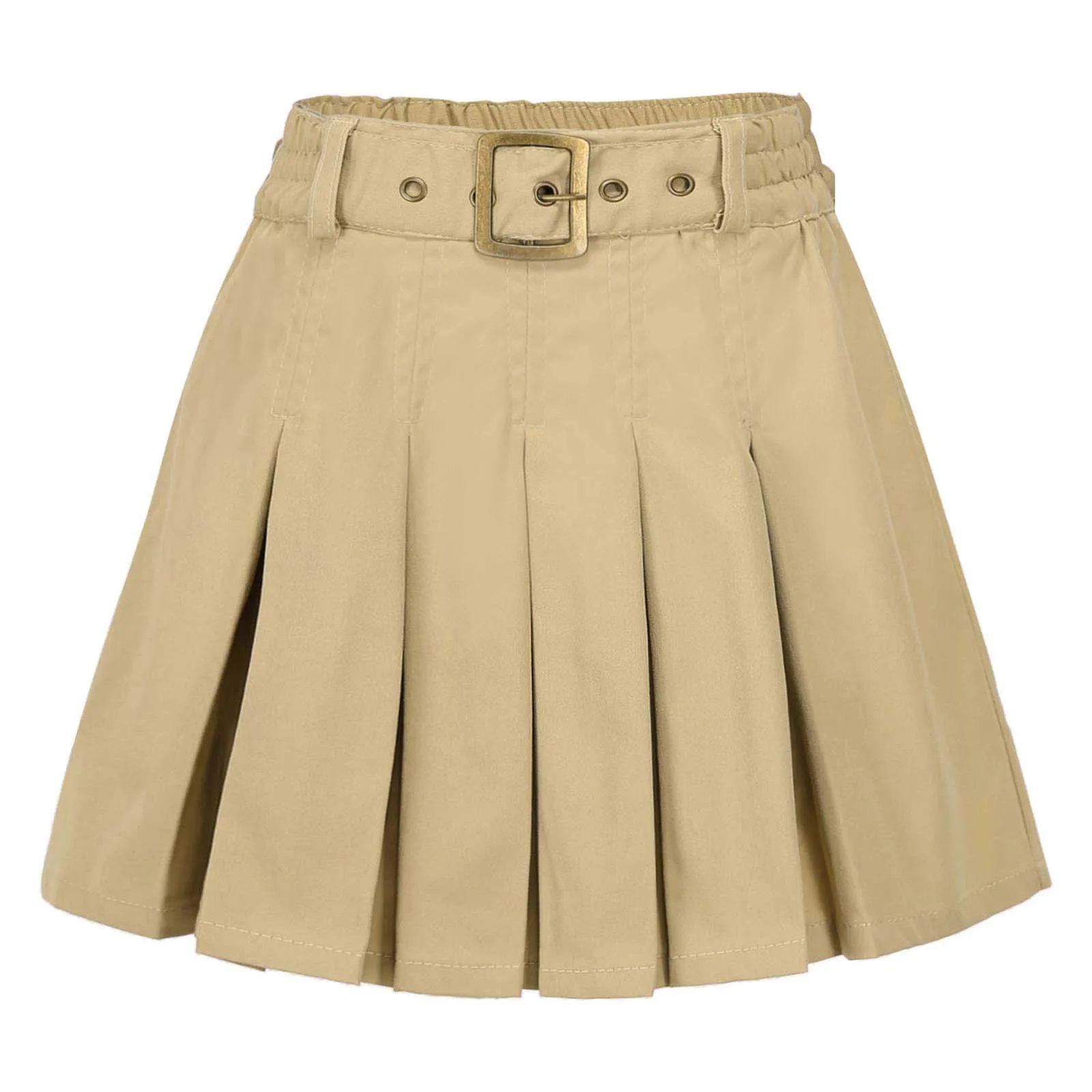 Kids Girls Solid Color Pleated Skirt Adjustable Waist Belt Adorned Integrated Shorts Skirt for School Uniform Daily Wear
Kids Girls Solid Color Pleated Skirt Adjustable Waist Belt Adorned Integrated Shorts Skirt for School Uniform Daily Wear