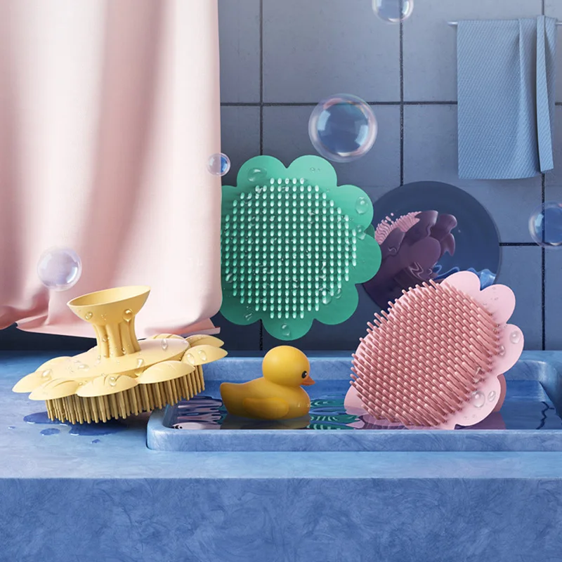 Детская силиконовая щетка для мытья волос
Детская силиконовая щетка для мытья волос