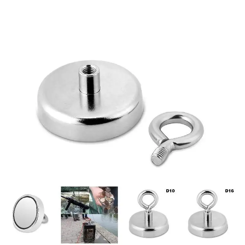 Strong Neodymium Magnet Hook Round Pulling Force River Fishing Magnetic Eyebolt 
Strong Neodymium Magnet Hook Round Pulling Force River Fishing Magnetic Eyebolt