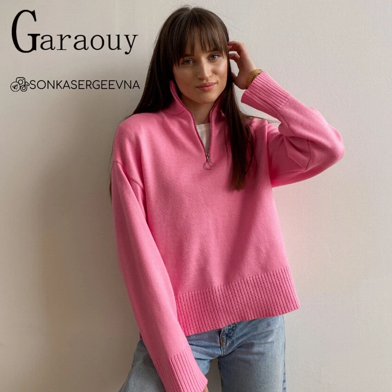 Garaouy 2022 Autumn Winter Women Pink Sweater Turtleneck Knitted Sweater Oversized Ladies Jumper Female Pullovers Casual Tops
Garaouy 2022 Autumn Winter Women Pink Sweater Turtleneck Knitted Sweater Oversized Ladies Jumper Female Pullovers Casual Tops