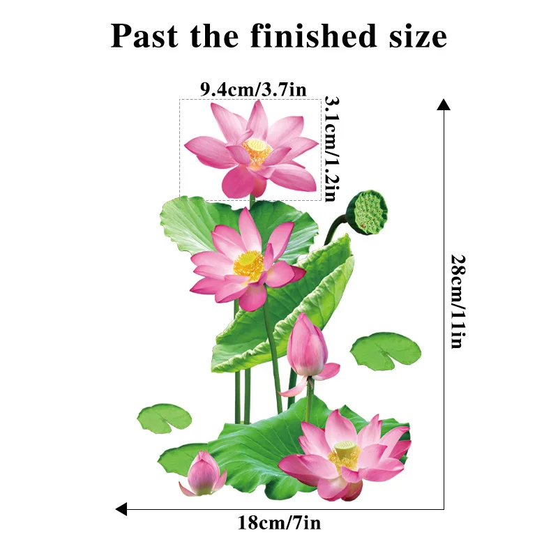 3D наклейки на стену цветы лотос
3D наклейки на стену цветы лотос