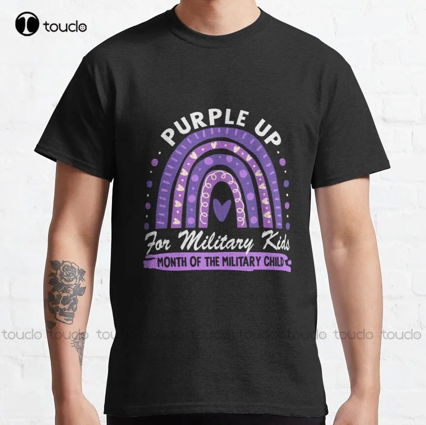 Purple Up For Military Kids Classic T-Shirt Women T Shirts Fashion Creative Leisure Funny Harajuku T-Shirt All Seasons Unisex
Purple Up For Military Kids Classic T-Shirt Women T Shirts Fashion Creative Leisure Funny Harajuku T-Shirt All Seasons Unisex