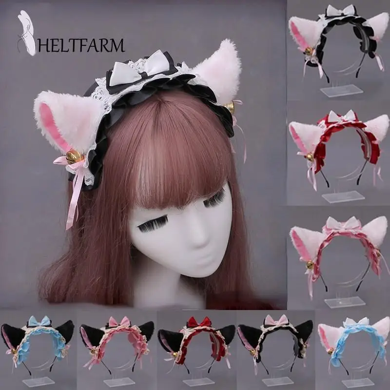 Plush Lolita Women Cat Headband Lace Bow Cute Lovely Anime Kawaii Sweet Bell Maid Cosplay Hair Hoops Japanese Accessories Party
Plush Lolita Women Cat Headband Lace Bow Cute Lovely Anime Kawaii Sweet Bell Maid Cosplay Hair Hoops Japanese Accessories Party