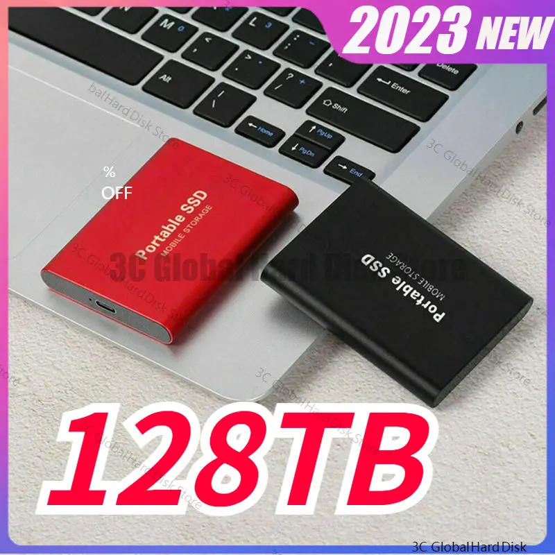 

Оригинальный твердотельный жесткий диск высокой емкости SSD 128 ТБ USB3.1/Type-C интерфейсный Жесткий Диск высокоскоростной внешний SSD для ноутбука/Mac