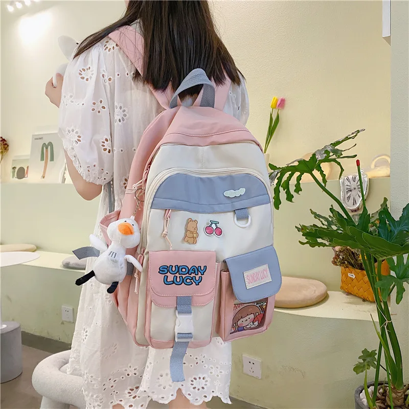Милый рюкзак для старшей школы, модные детские школьные ранцы, рюкзак для ноутбука в японском стиле, кавайная сумка
Милый рюкзак для старшей школы, модные детские школьные ранцы, рюкзак для ноутбука в японском стиле, кавайная сумка