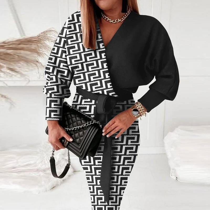 Spring Autumn Long Sleeve Office Dress Ladies Sexy V Neck Mid Waist Party Dress Elegant Slim Bandage Female Party Dresses Mujer 
Spring Autumn Long Sleeve Office Dress Ladies Sexy V Neck Mid Waist Party Dress Elegant Slim Bandage Female Party Dresses Mujer