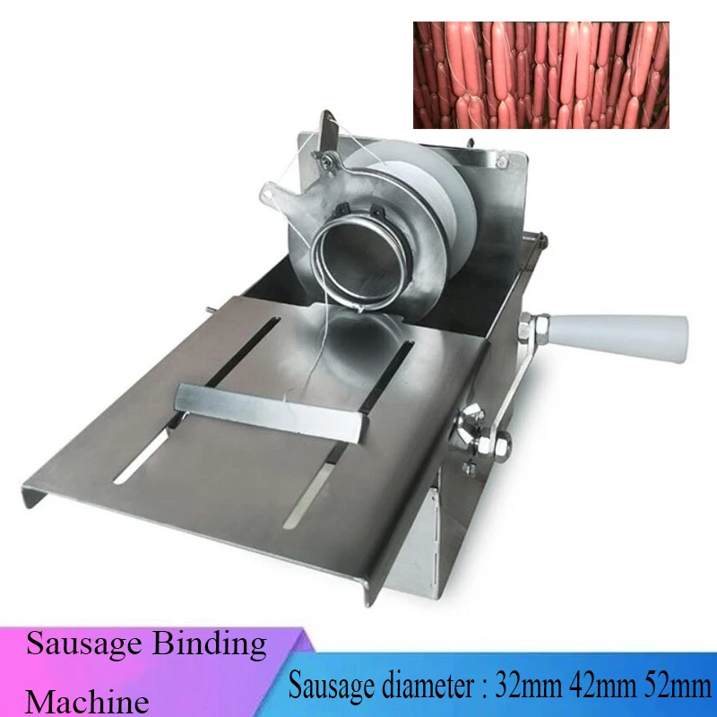 

Food Processor 32mm 42mm 52mm Manual Sausage Tying Binder Hot Dog Binding Twisting Knotting Machine Ham Knotter Linker With Sale