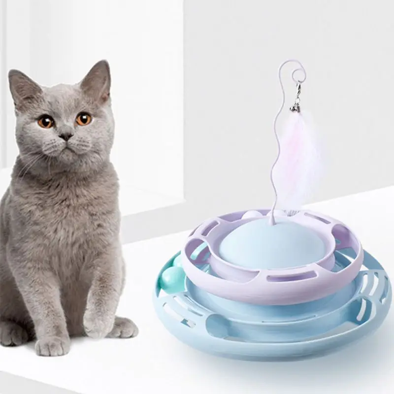 Pet Tumbler Cat Toy Training Amusement Plate Kitten Tower Tracks Disc Intelligence Amusement Toy Tumbler Toys for Cats Dogs
Pet Tumbler Cat Toy Training Amusement Plate Kitten Tower Tracks Disc Intelligence Amusement Toy Tumbler Toys for Cats Dogs