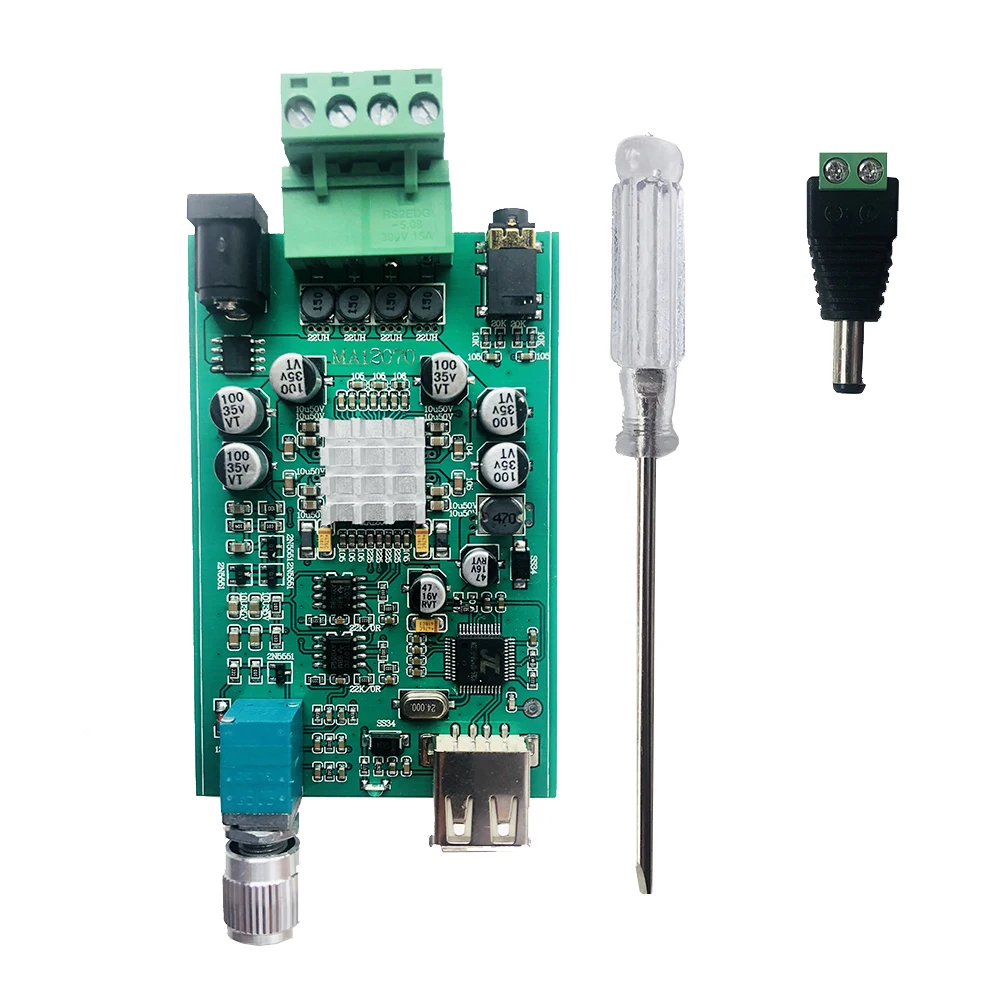 Nvarcher Infineon MA12070 80WX2 HIFI Stereo finished power amplifier board Bluetooth 5.0 U disk audio with front stage
Nvarcher Infineon MA12070 80WX2 HIFI Stereo finished power amplifier board Bluetooth 5.0 U disk audio with front stage