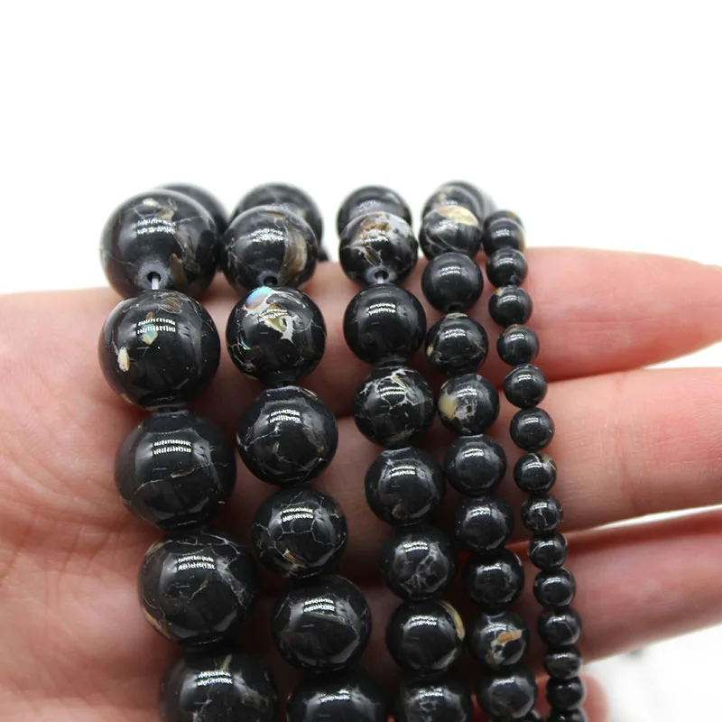 Bead Popular Jewelry Accessories Making DIY Round Black Shell Turquoise Stone For Women Necklace Bracelet Gift Abalorios Pulsera
Bead Popular Jewelry Accessories Making DIY Round Black Shell Turquoise Stone For Women Necklace Bracelet Gift Abalorios Pulsera