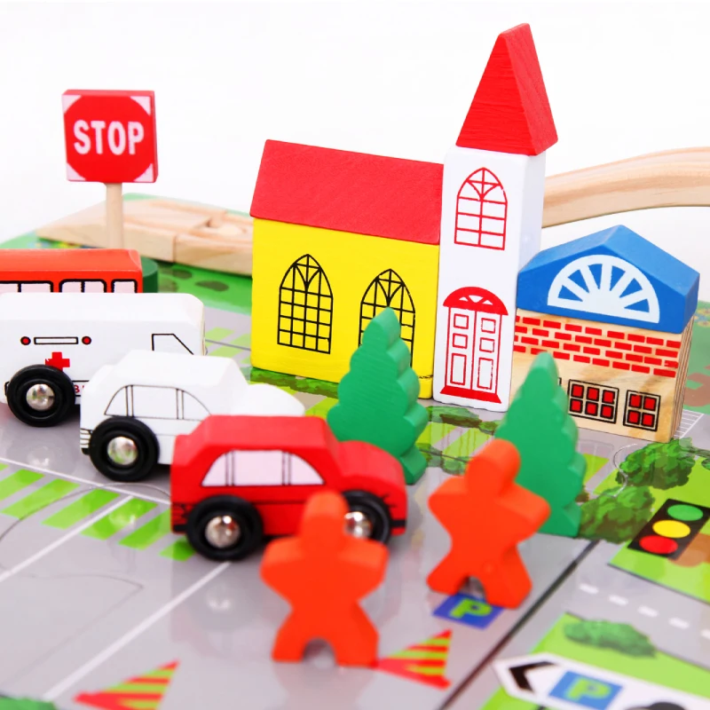 City Overpass Wooden Building Blocks Kids Toy Educational Toys for Children Sand Table Simulation Construction Model 40PCS
City Overpass Wooden Building Blocks Kids Toy Educational Toys for Children Sand Table Simulation Construction Model 40PCS