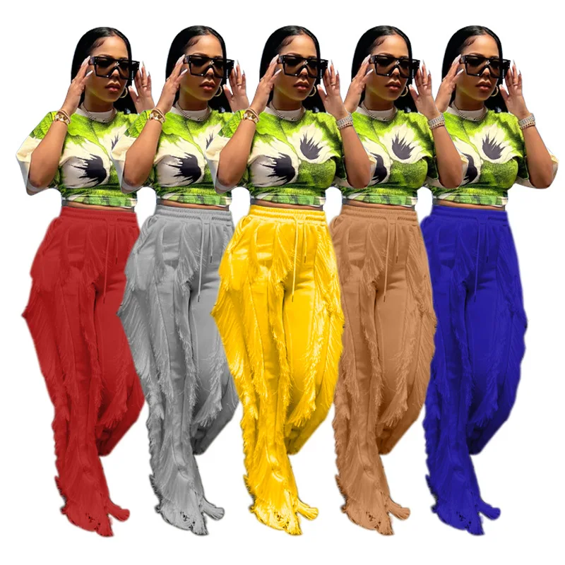 Hot Tassel Women Pants Fitness High Waist Solid Drawstring Trousers 2022 Workout Activewear Floor Length Elegant Office Lady Pan 
Hot Tassel Women Pants Fitness High Waist Solid Drawstring Trousers 2022 Workout Activewear Floor Length Elegant Office Lady Pan