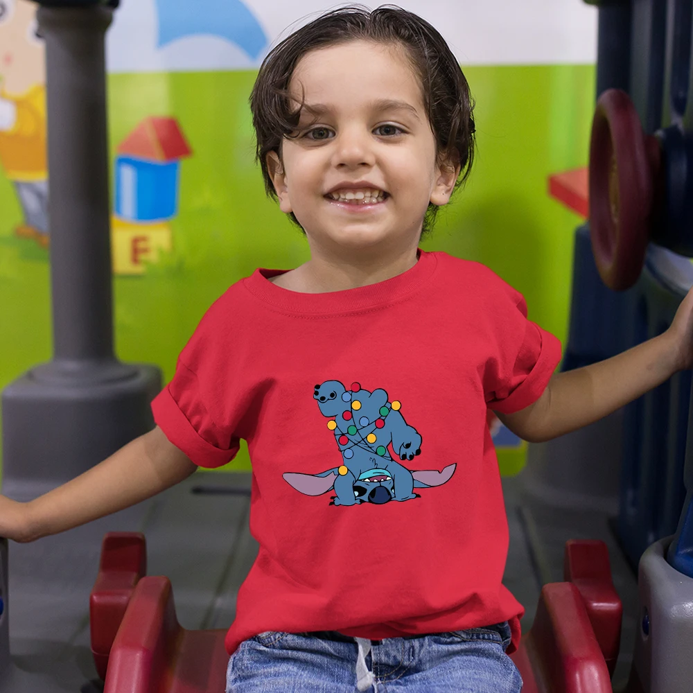 Funny Stitch Print Disney Christmas Series Kids T-Shirt Dropship Top Selling Fashion Casual Style Harajuku Cartoon Child T Shirt
Funny Stitch Print Disney Christmas Series Kids T-Shirt Dropship Top Selling Fashion Casual Style Harajuku Cartoon Child T Shirt
