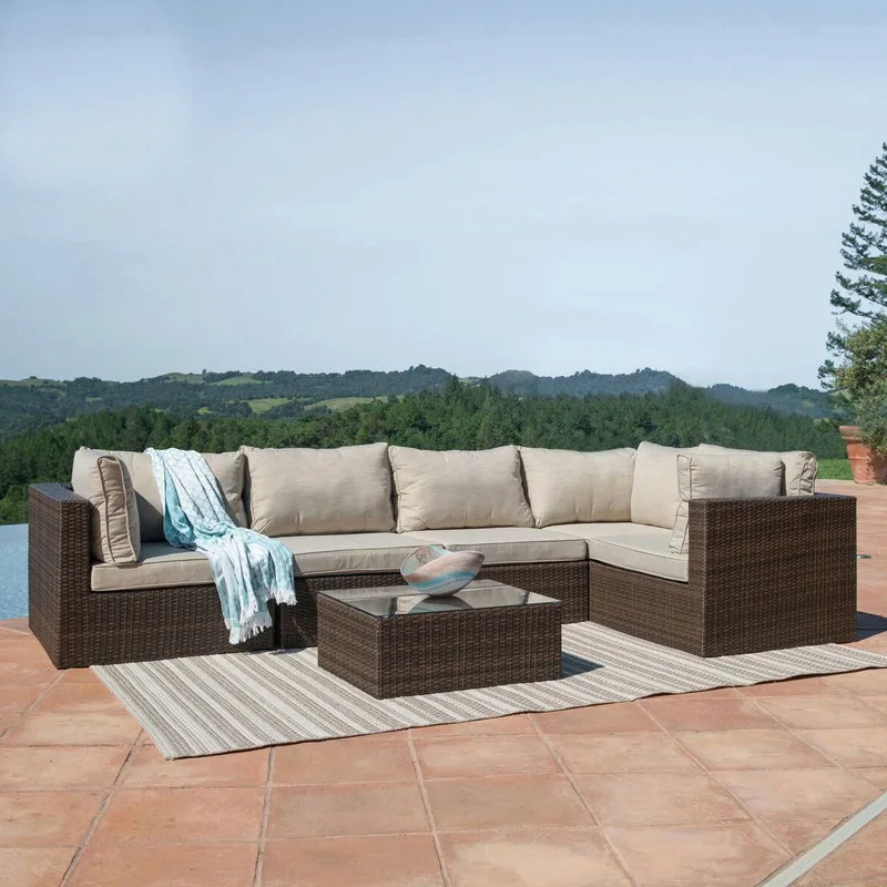 Hotel engineering outdoor rattan chair sofa rattan woven sofa outdoor rattan sofa tea table combination
Hotel engineering outdoor rattan chair sofa rattan woven sofa outdoor rattan sofa tea table combination