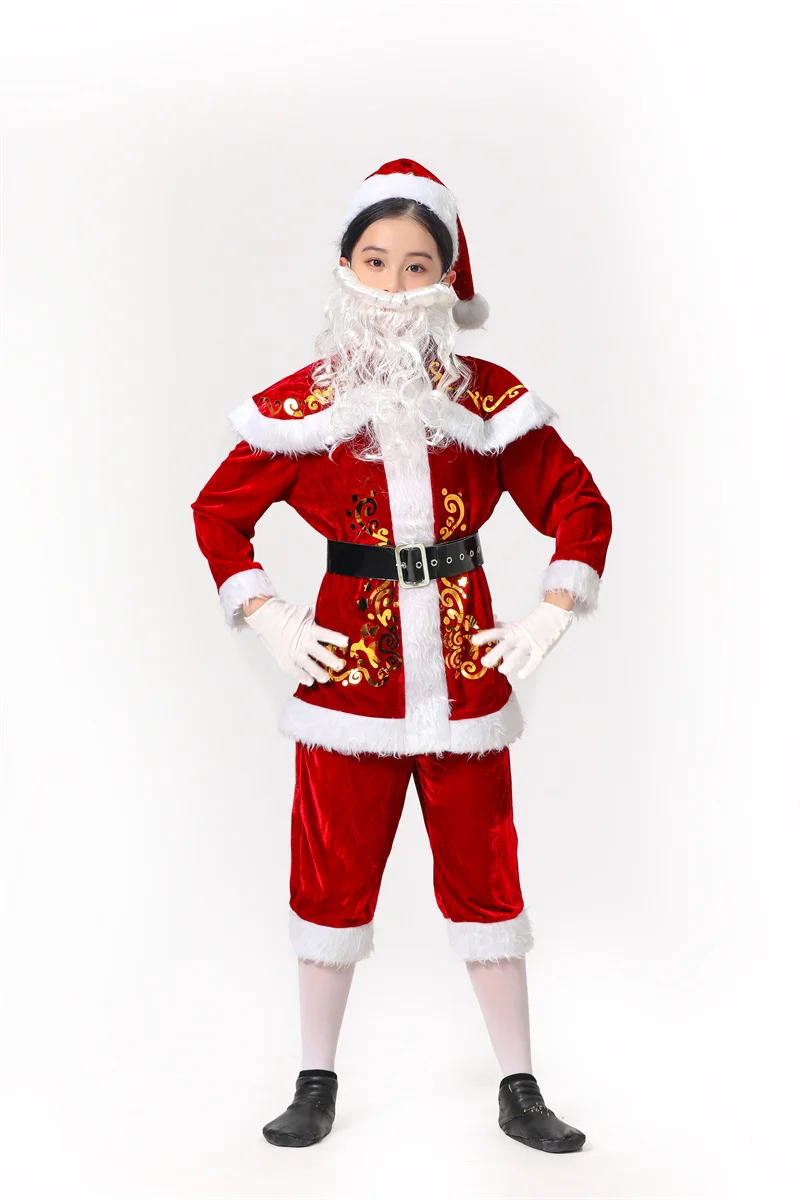 Christmas Kids Clothes Baby Cosplay Santa Claus Costume Children Xmas Top and Pants Beard Outfit For Boys Girls Carnival Party
Christmas Kids Clothes Baby Cosplay Santa Claus Costume Children Xmas Top and Pants Beard Outfit For Boys Girls Carnival Party
