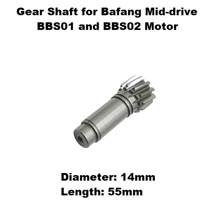 Gear Shaft for Bafang Mid-Drive BBS01/02 and BBSHD Motor
Gear Shaft for Bafang Mid-Drive BBS01/02 and BBSHD Motor