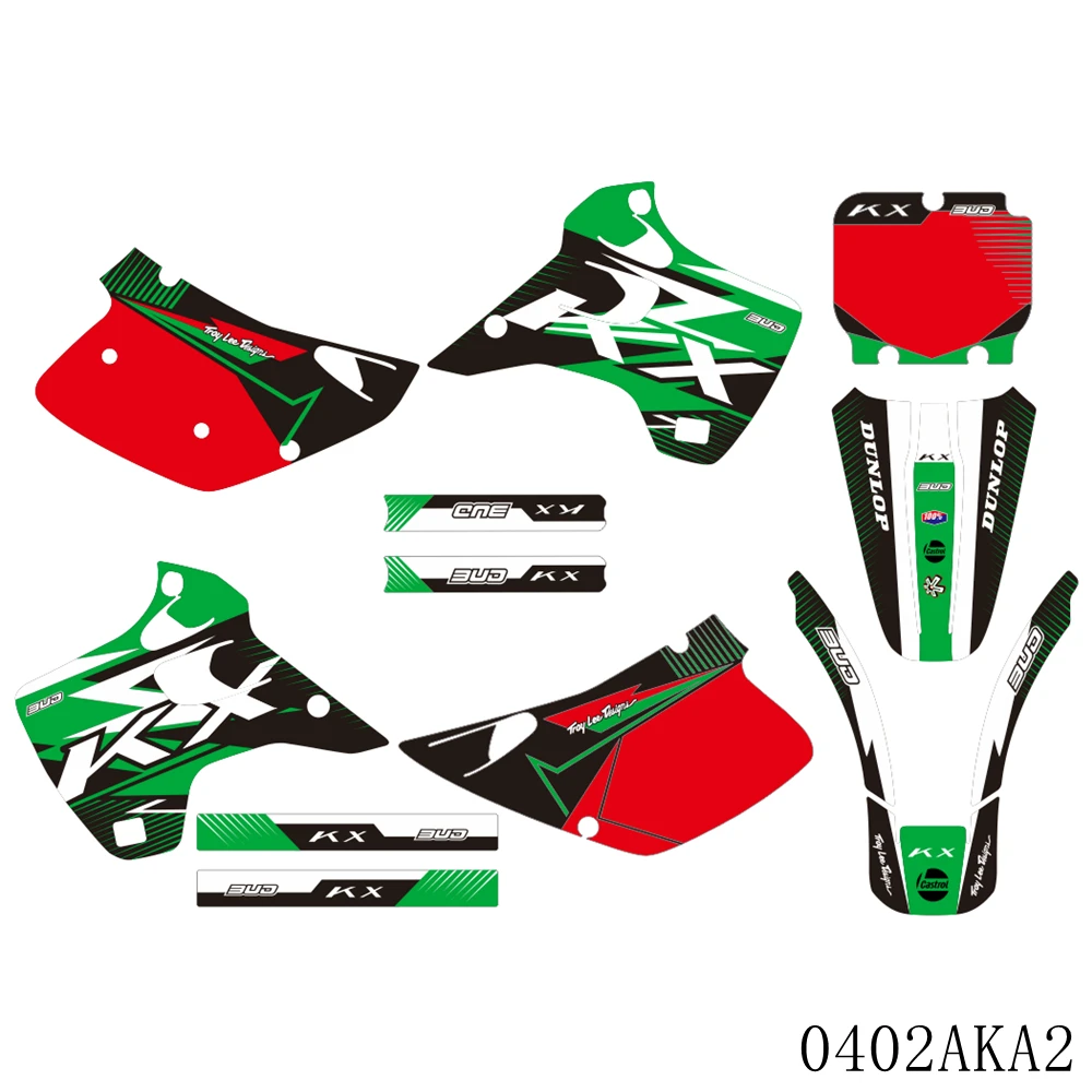 For KAWASAKI KX125 KX250 KX 125 KX 250 1992 1993 Full Graphics Decals Stickers Motorcycle Background Custom Number Name
For KAWASAKI KX125 KX250 KX 125 KX 250 1992 1993 Full Graphics Decals Stickers Motorcycle Background Custom Number Name