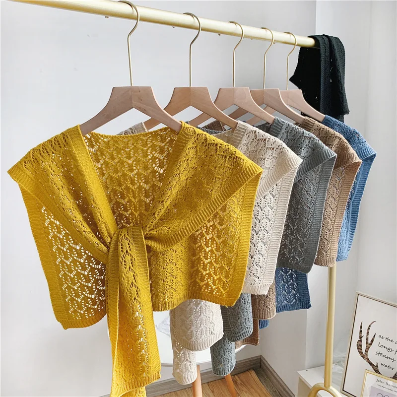 Women Winter Knit Shawl Wrap for Sweater Blouse Removable False Collar Decorative Cape Air-Conditioned Room Shawl
Women Winter Knit Shawl Wrap for Sweater Blouse Removable False Collar Decorative Cape Air-Conditioned Room Shawl