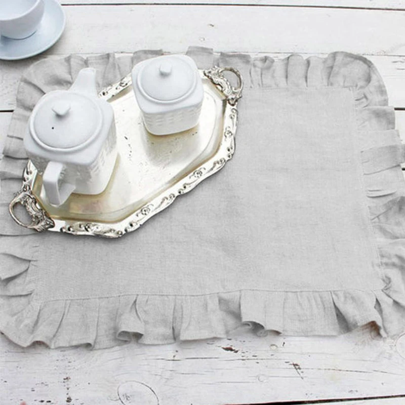 4PCS Ruffle Edge 100% Linen Napkins,Restaurant Wedding Dinner Solid Color Cloth,Pure Linen Classical Custom Home Table Napkin
4PCS Ruffle Edge 100% Linen Napkins,Restaurant Wedding Dinner Solid Color Cloth,Pure Linen Classical Custom Home Table Napkin