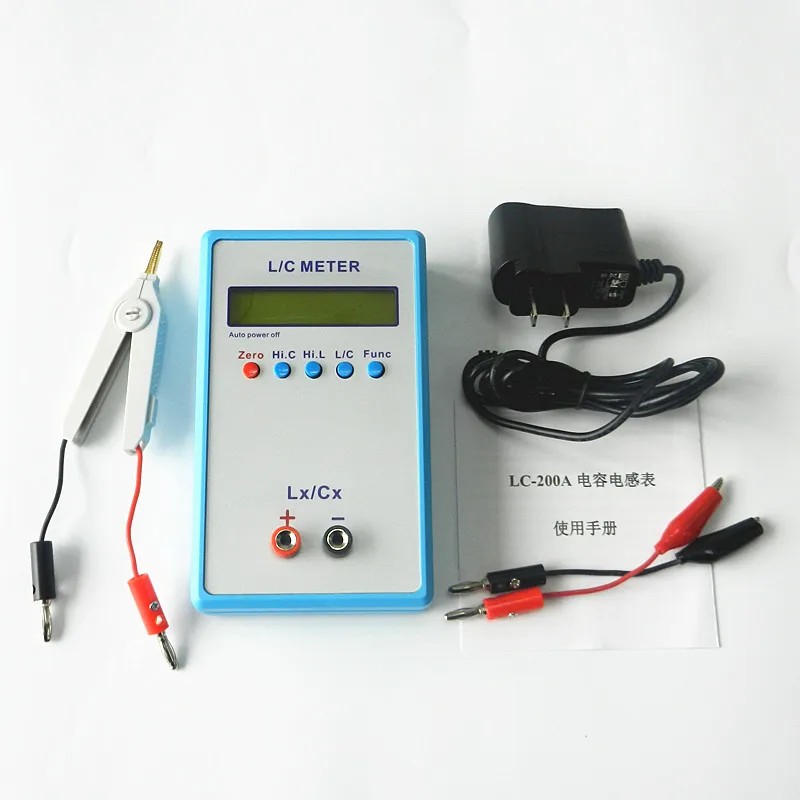 Digital LCD Capacitor Meter Capacitance Inductance Meter LCR Meter L / C Multimeter 1pF-100mF 1uH-100H + SMD Test Clip
Digital LCD Capacitor Meter Capacitance Inductance Meter LCR Meter L / C Multimeter 1pF-100mF 1uH-100H + SMD Test Clip
