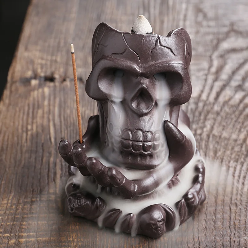 Style European Purple Sand Creative Skull Head Waterfall Backflow Aromatherapy Furnace Ornamental Home Decoration
Style European Purple Sand Creative Skull Head Waterfall Backflow Aromatherapy Furnace Ornamental Home Decoration
