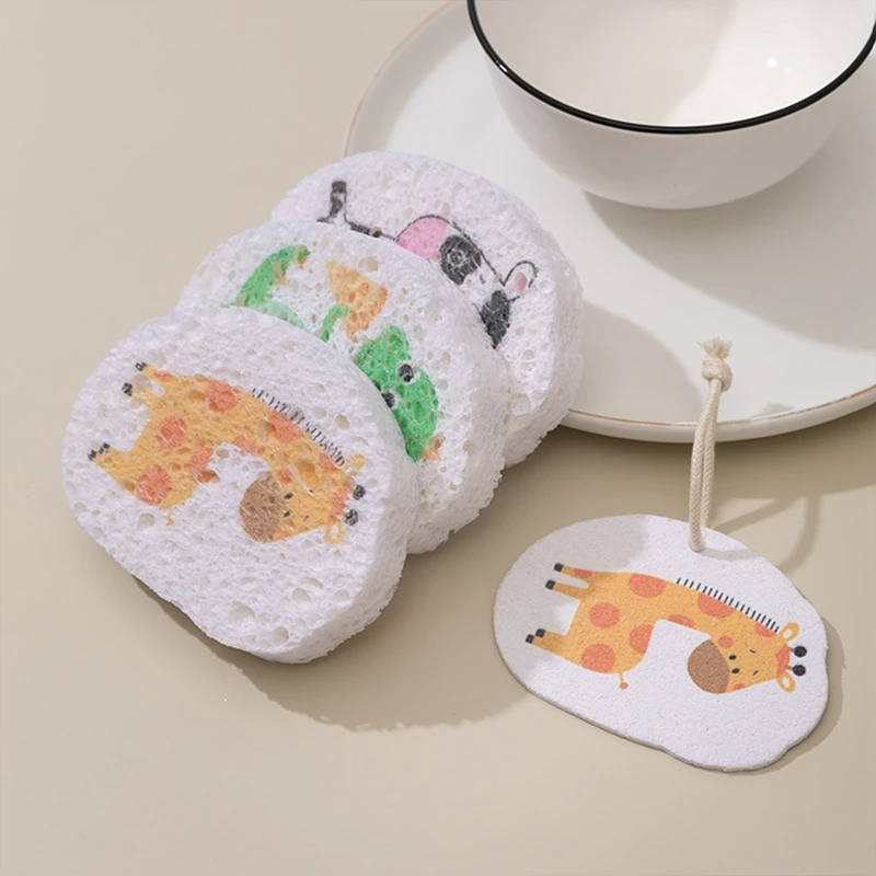 Non-stick Compressed Wood Pulp Sponge Cartoon Dish Cloths Oil Remove Magic Wipes Dishwashing Sponge Cleaning Tools For Kitchen
Non-stick Compressed Wood Pulp Sponge Cartoon Dish Cloths Oil Remove Magic Wipes Dishwashing Sponge Cleaning Tools For Kitchen