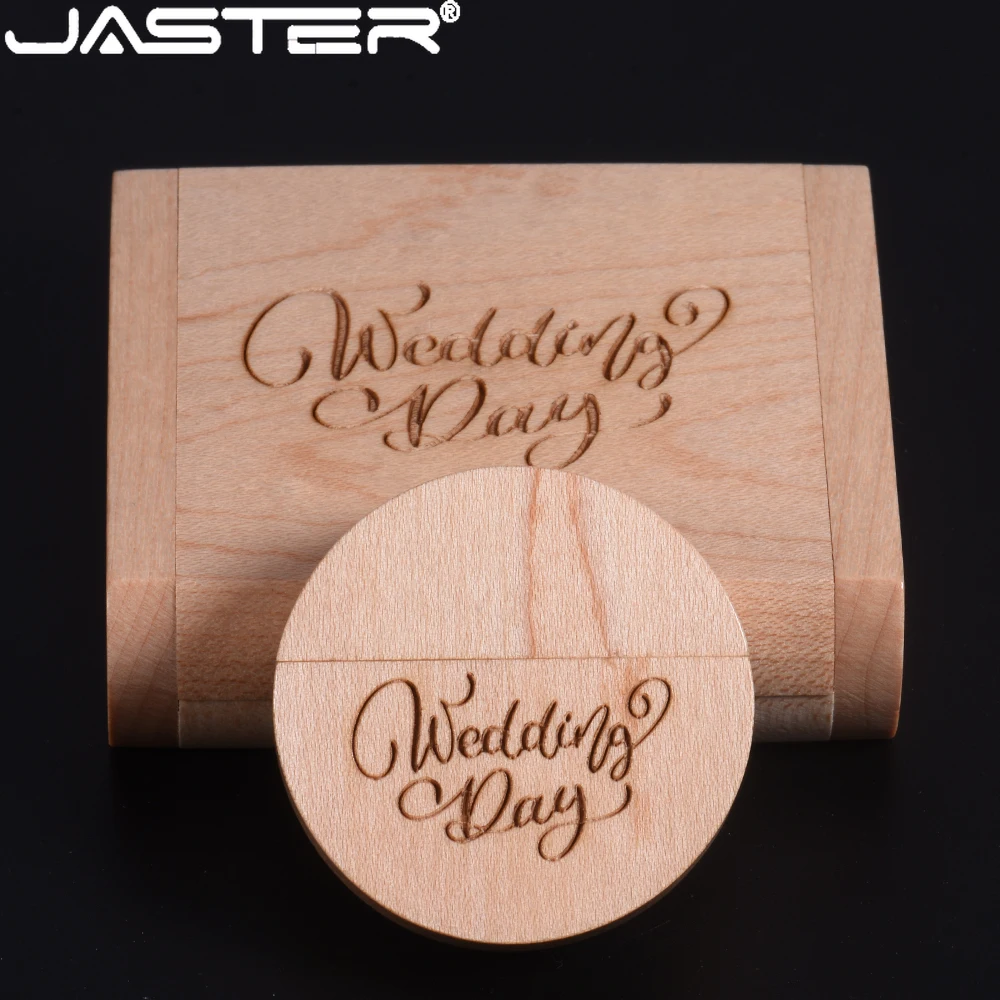 JASTER USB stick Photography Wedding gift USB flash drive Free custom logo Pen drive Round Wooden box Pendrive 64GB 128GB U Disk
JASTER USB stick Photography Wedding gift USB flash drive Free custom logo Pen drive Round Wooden box Pendrive 64GB 128GB U Disk