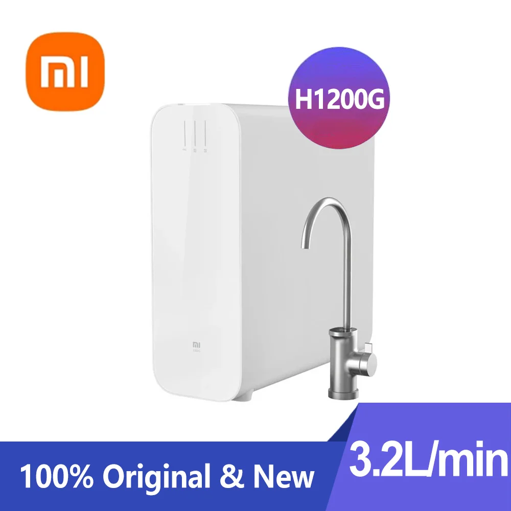 Xiaomi Mi Water Purifier H1200G Dual RO Reverse Osmosis Filtration Filter 3.2L/Min Large Flow Faucet TDS Display Smart Mijia APP
Xiaomi Mi Water Purifier H1200G Dual RO Reverse Osmosis Filtration Filter 3.2L/Min Large Flow Faucet TDS Display Smart Mijia APP