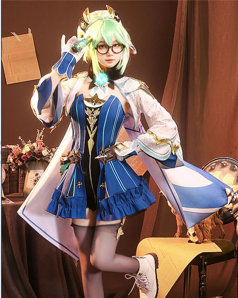 Game Genshin Impact Sucrose Cosplay Costumes Anime Figure Halloween Costumes for Women Clothes Uniform Loli Clothing Suit Wig
Game Genshin Impact Sucrose Cosplay Costumes Anime Figure Halloween Costumes for Women Clothes Uniform Loli Clothing Suit Wig