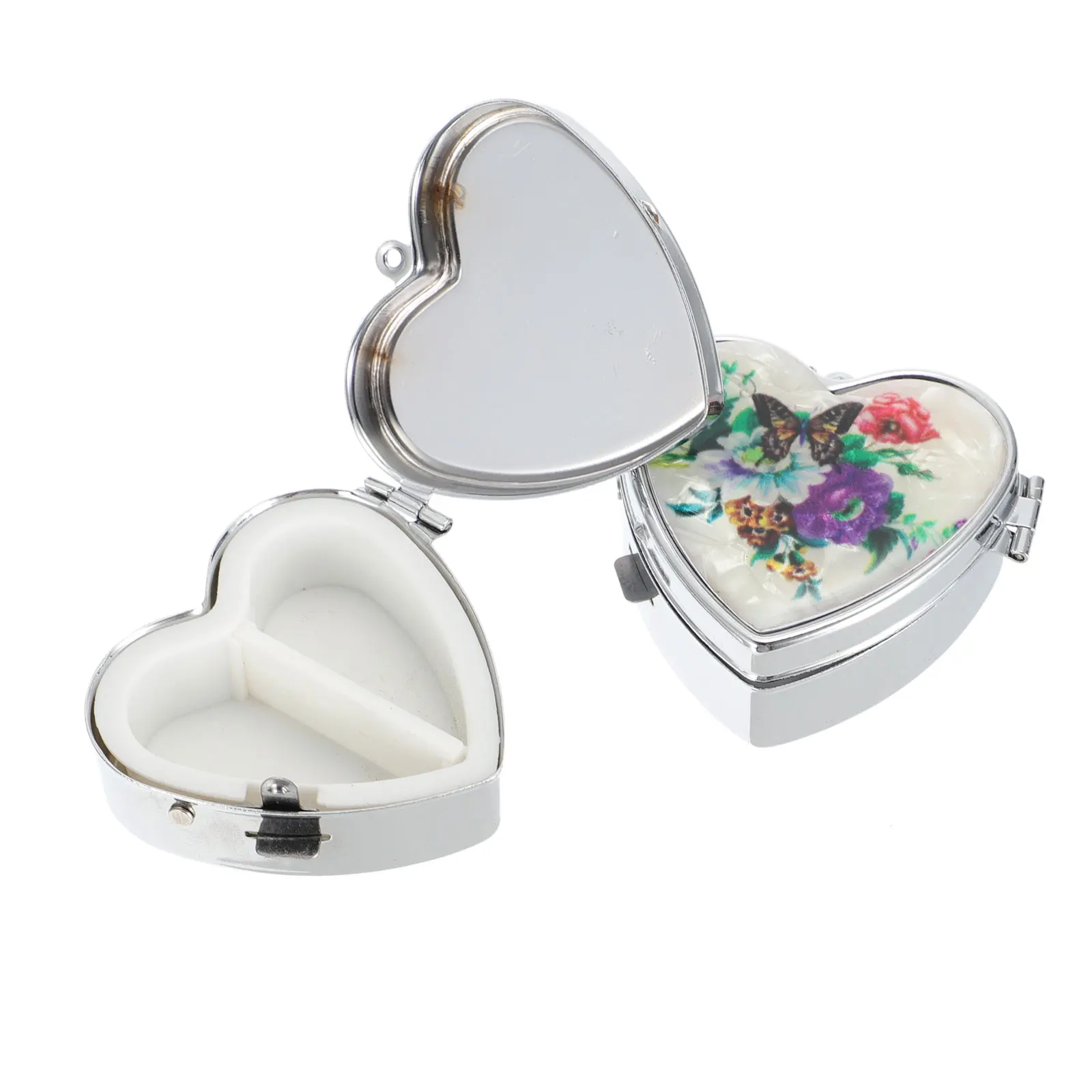 2pcs Metal Heart Sealed Portable Pill Storage Box Medicine Storage Container Pill Case
2pcs Metal Heart Sealed Portable Pill Storage Box Medicine Storage Container Pill Case