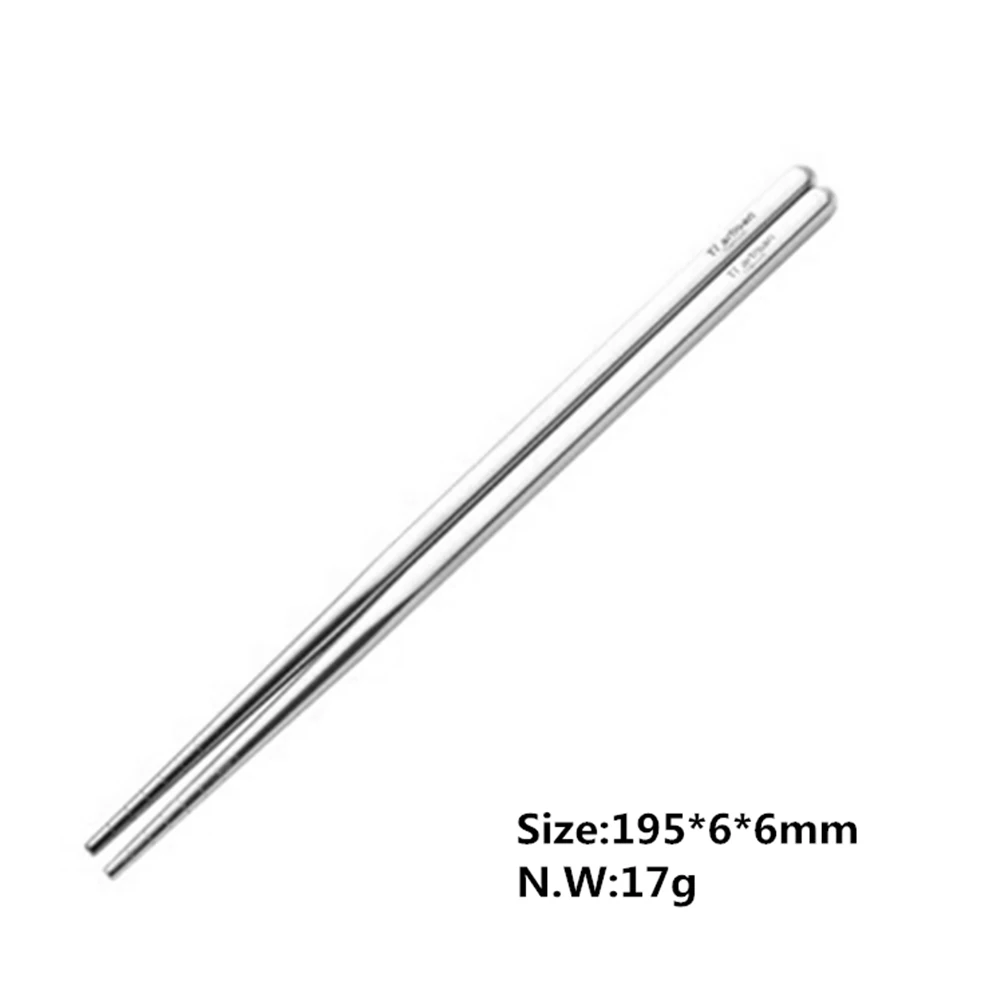 1 Pair Titanium Non-Slip Chopsticks With Storage Pouch Lightweight Eco-Friendly Tableware Versatile Portable Utensil Tools
1 Pair Titanium Non-Slip Chopsticks With Storage Pouch Lightweight Eco-Friendly Tableware Versatile Portable Utensil Tools